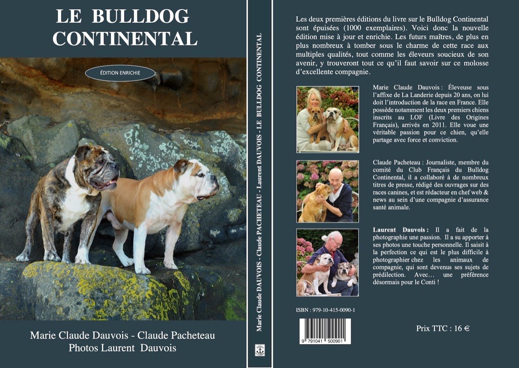 De la landerie - 3ème édition du livre de race « Le Bulldog Continental »